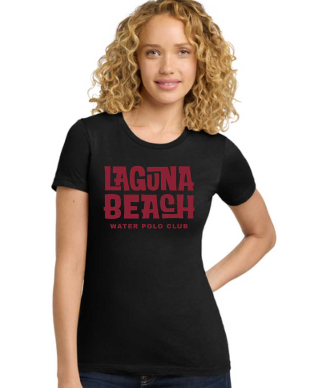 Laguna Beach Water Polo Club Women's Cut Shirt Black