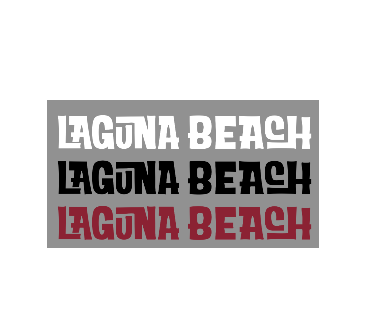 Laguna Beach WPC Custom Team Decal 9 x 1.5