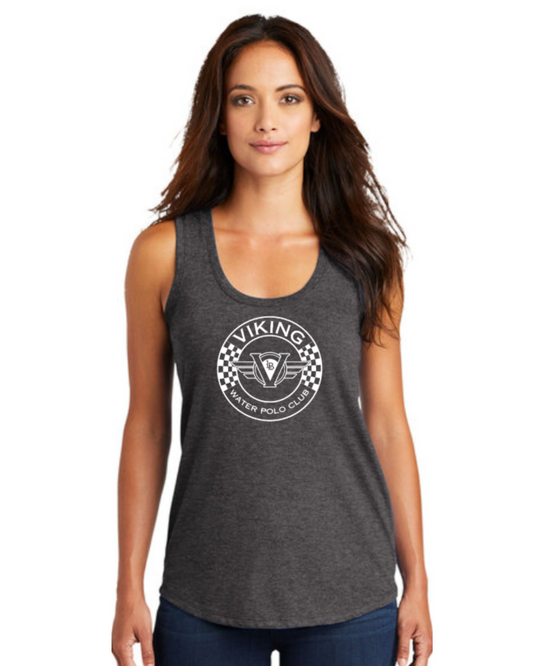 Viking Water Polo Club Active Racerback Tank Top Circle Logo