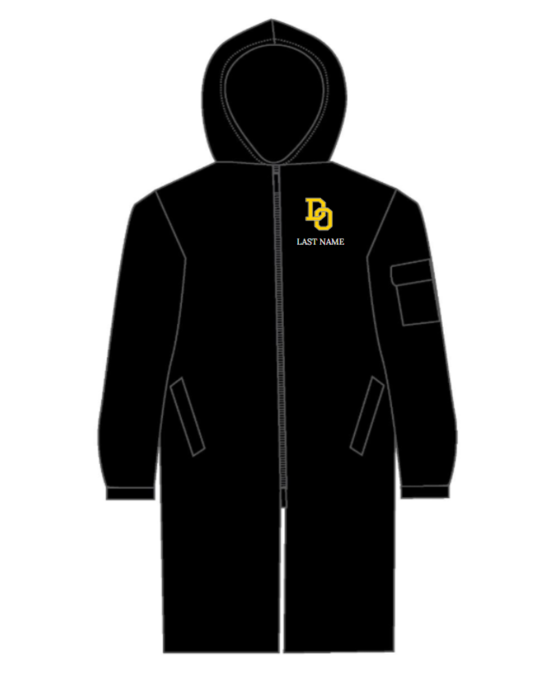 Del Oro High School Parka Black
