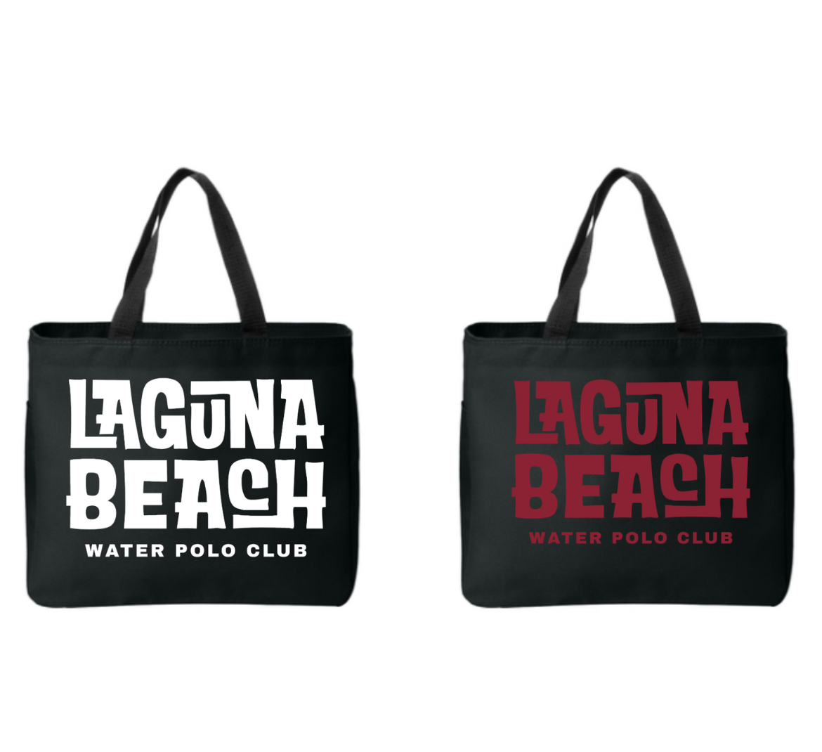 Laguna Beach WPC Team Tote: With Zipper Black