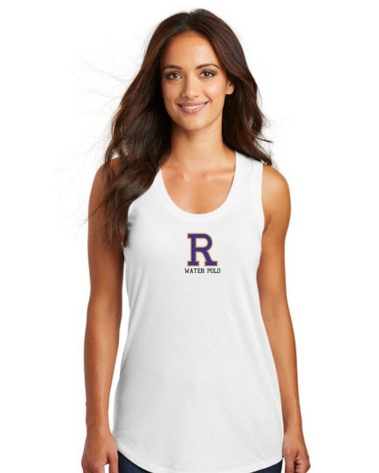 Ridgeview High School Ladies Active Racerback Tank Top White