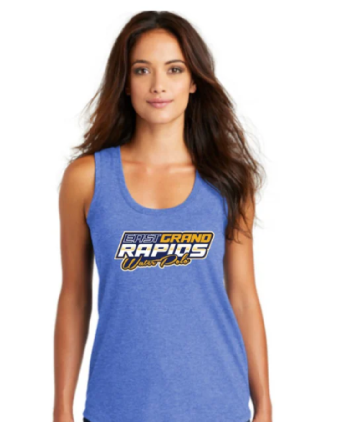 East Grand Rapids High School Ladies Active Racerback Tank Top Royal Frost