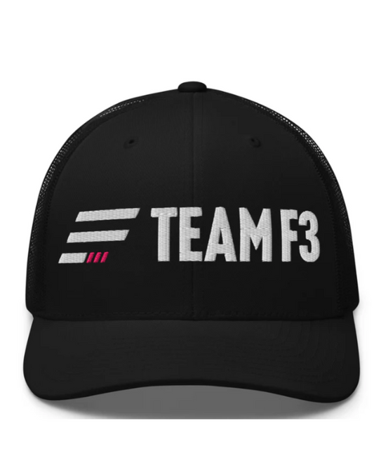 Team F3 Trucker Cap Black