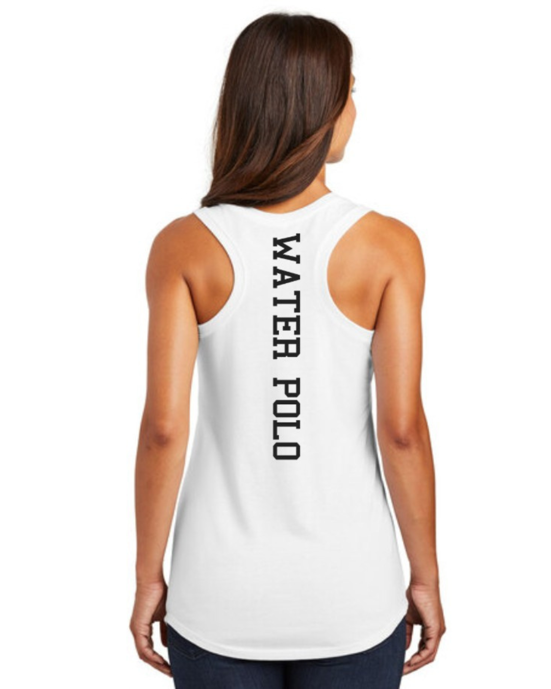 Ridgeview High School Ladies Active Racerback Tank Top White