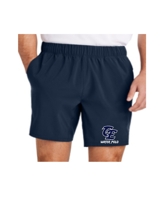 Clovis East High School Male Shorts Black True Navy CE Logo