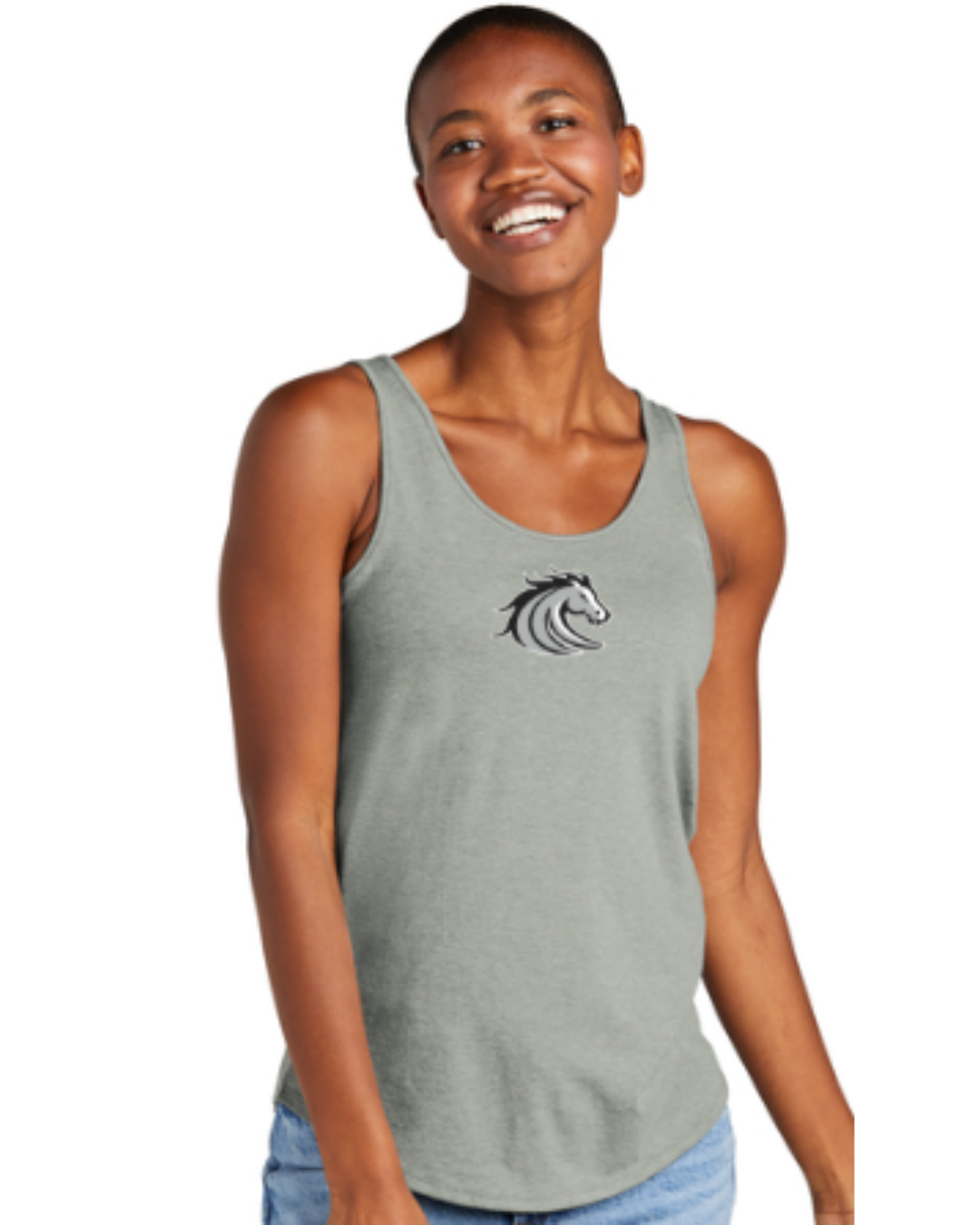Stockdale High School Female Relaxed Tank Heathered Grey