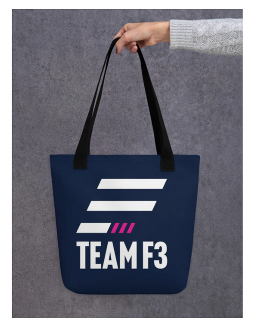 Team F3 Tote  Bag Navy