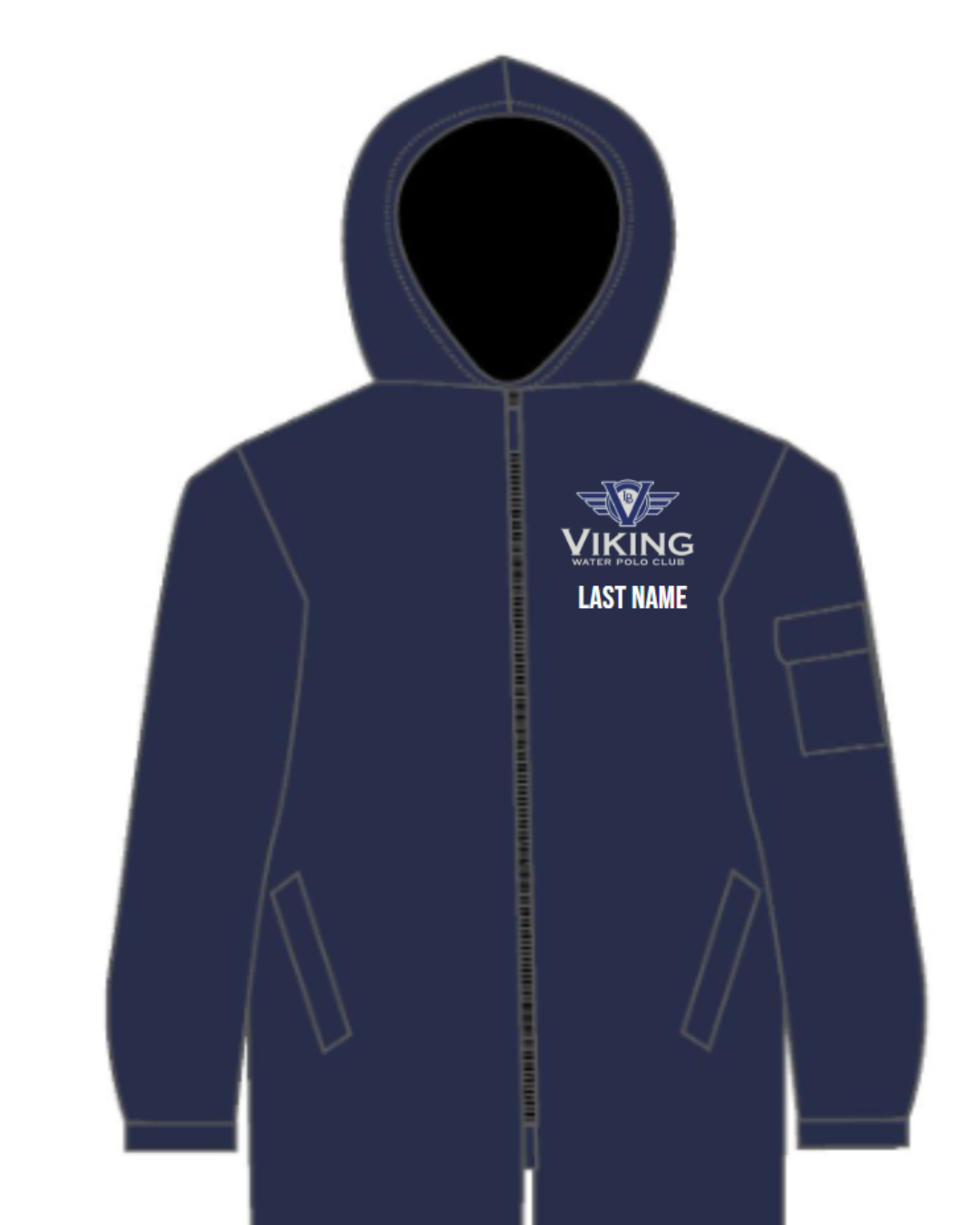 Viking Water Polo Club Parka Navy