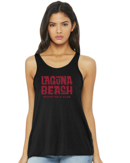 Laguna Beach Water Polo Club Flowy Tank Top Black