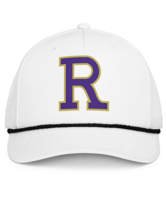 Ridgeview High School Classic rope cap White with Black R Only