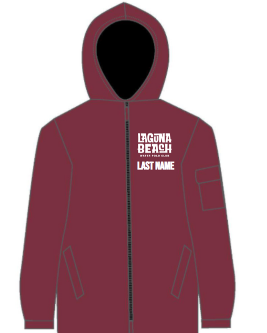 Laguna Beach Water Polo Club Parka Maroon
