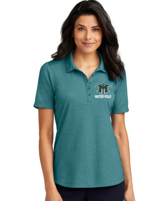El Diamante High School Female Polo Dark Teal Heather