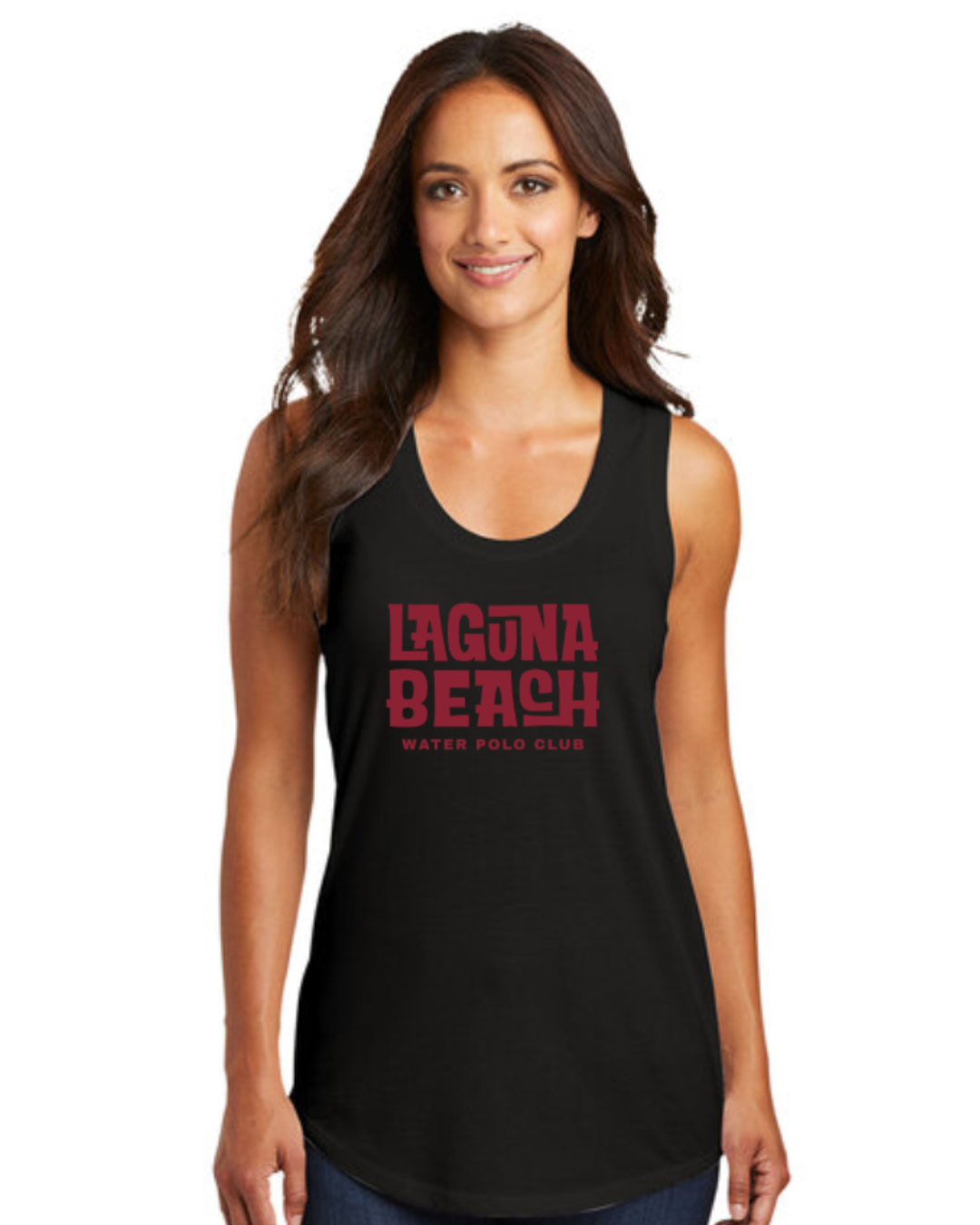 Laguna Beach Water Polo Club Active Racerback Tank Top Black