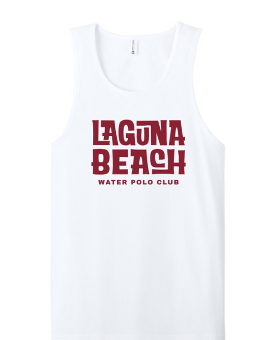 Laguna Beach Water Polo Club Adult Male Tank Top White