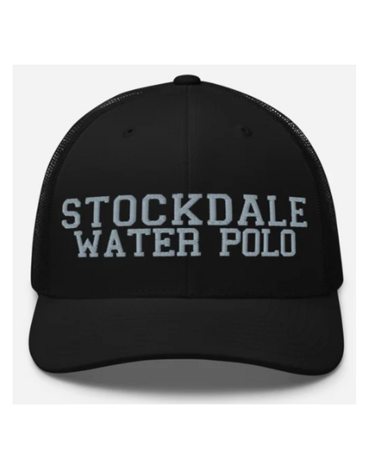 Stockdale High School Trucker Cap Black with Grey Logo