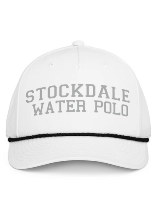 Stockdale High School Rope Hat White with Black