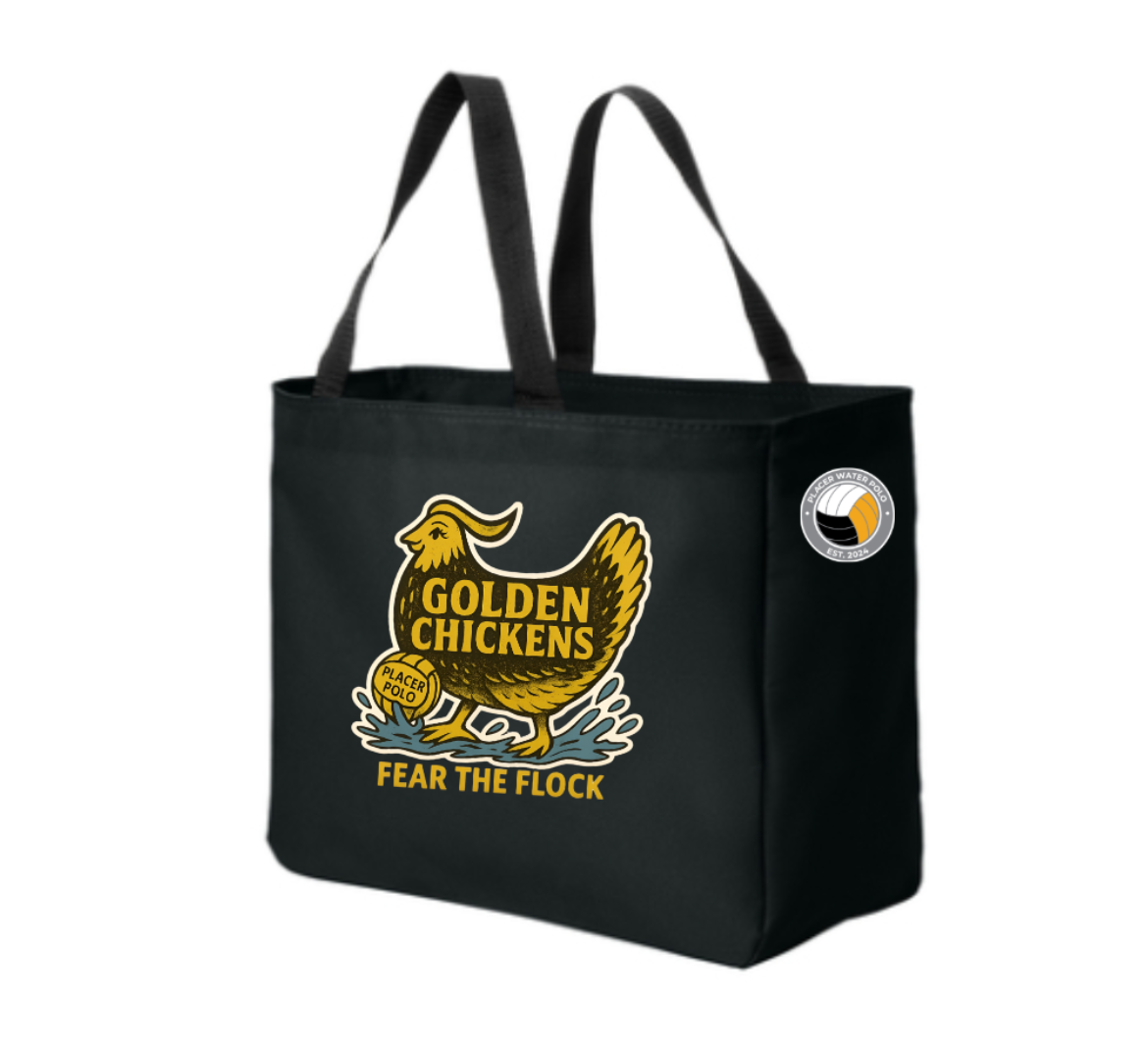 Golden Chickens_ Placer WPC Team Tote: With Zipper