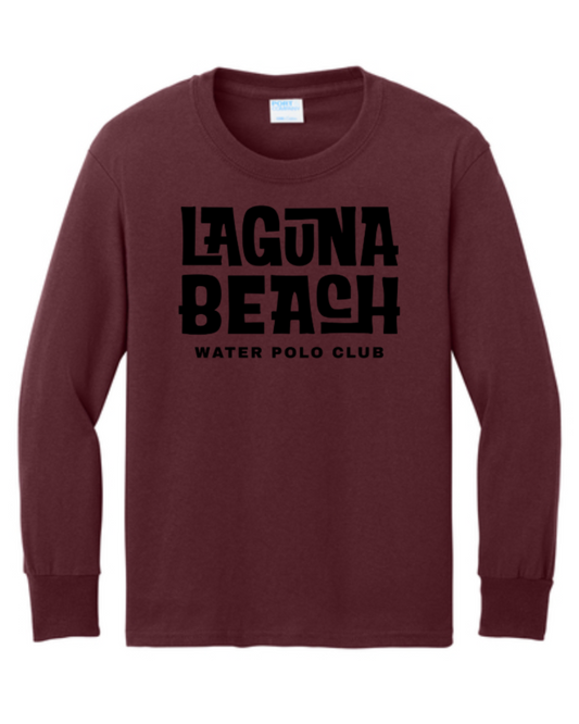 Laguna Beach Water Polo Club Youth Long Sleeve Maroon