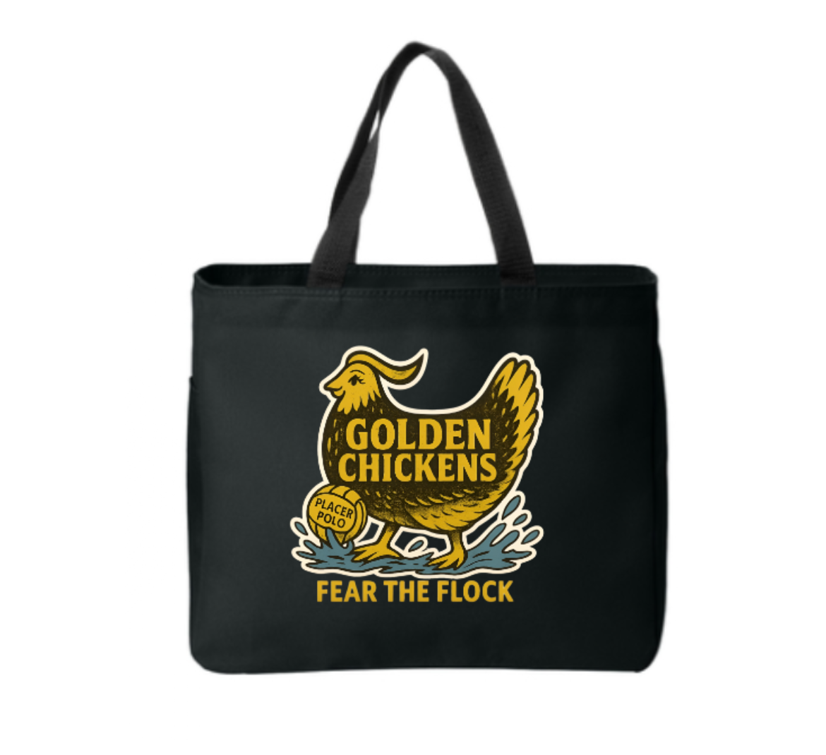 Golden Chickens_ Placer WPC Team Tote: With Zipper