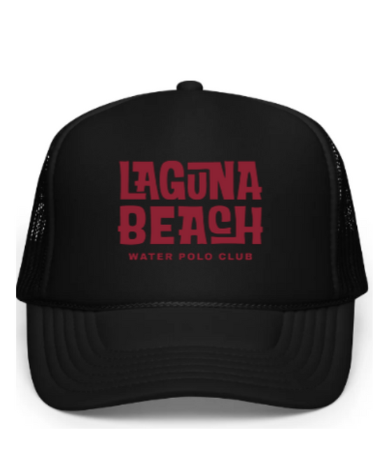 Laguna Beach Water Polo Club Foam trucker hat Black
