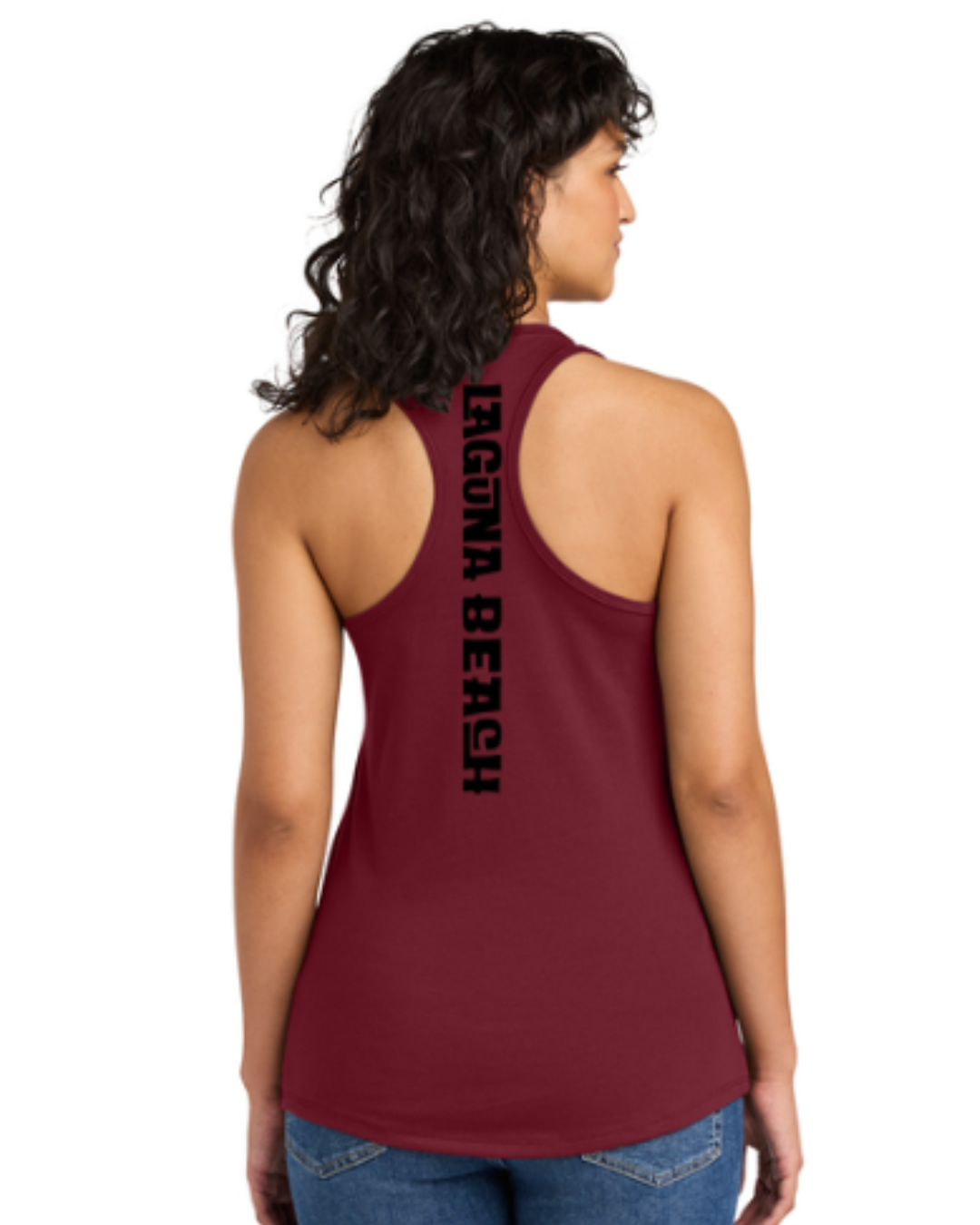 Laguna Beach Water Polo Club Classic Racerback Tank Top Maroon
