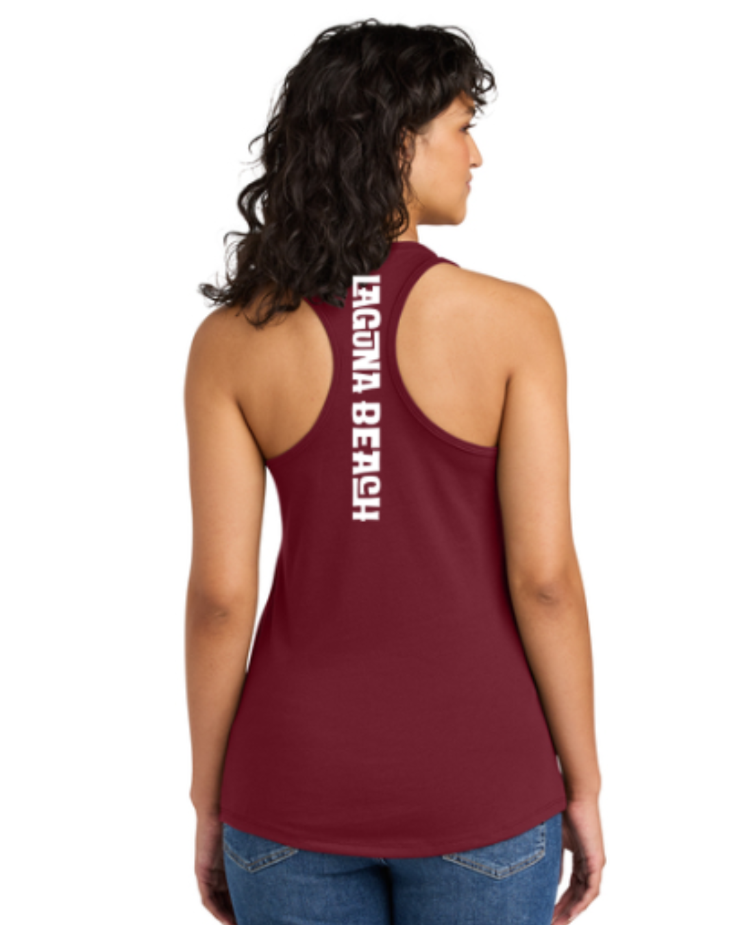 Laguna Beach Water Polo Club Classic Racerback Tank Top Maroon